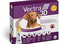 Vectra 3D Pipetas Antiparasitárias para Cães de 1.5-4kg (uni.)