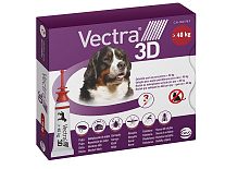 Vectra 3D Pipetas Antiparasitárias para Cães de +40kg (Uni.)	
