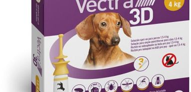 Vectra 3D Pipetas Antiparasitárias para Cães de 1.5-4kg (Caixa)